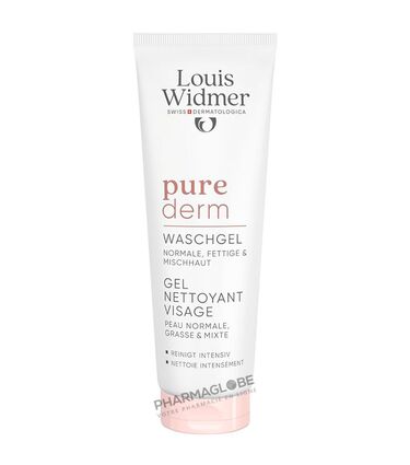 WIDMER-PUREDERM-GEL-NETTOYANT-VISAGE-Parfume-125ML-pharmaglobe.lu