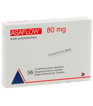 Asaflow-80-mg-56-Comprimés-Gastro-Résistants-Takeda-Acide-Acétylsalicylique-pharmaglobe.lu