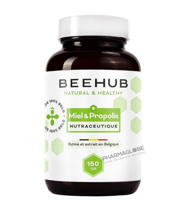 BEEHUB-MIEL-PROPOLIS-100-pourcent-BELGE-150G-pharmaglobe.lu