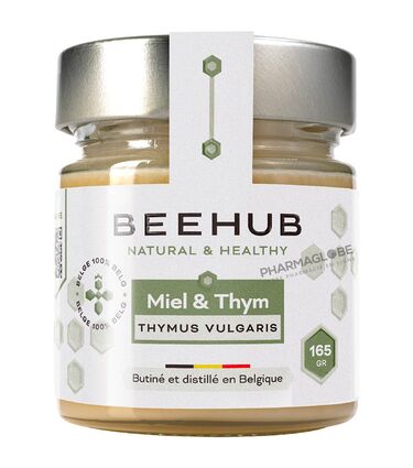 BEEHUB-MIEL-THYM-BELGIQUE-165G-pharmaglobe.lu