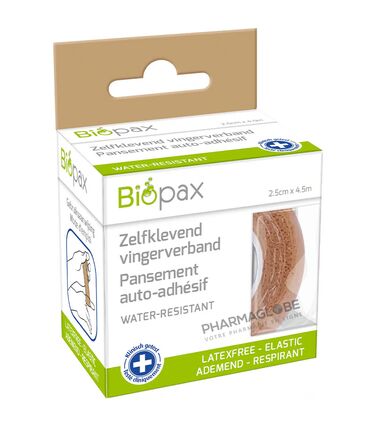 BIOPAX-BANDE-AUTO-ADHESIVE-DOIGTS-BEIGE-pharmaglobe.lu