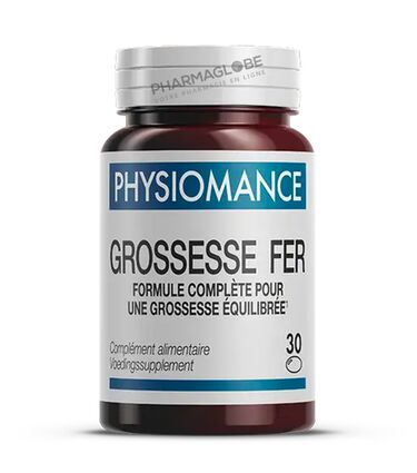 PHYSIOMANCE-GROSSESSE-FER-30-CAPSULES-Therascience-complement-alimantaire-femme-enceinte-pharmaglobe.lu