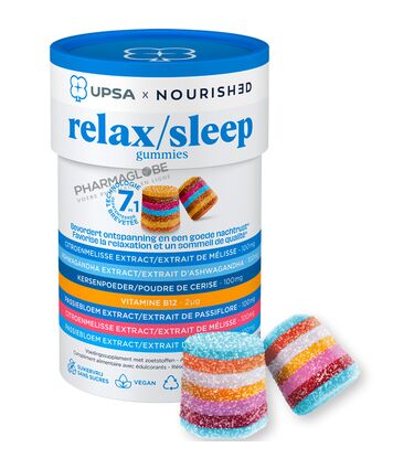 UPSA-X-NOURISHED-RELAX-SLEEP-30-GUM-complement-alimentaire-sommeil-de-quelite-pharmaglobe.lu