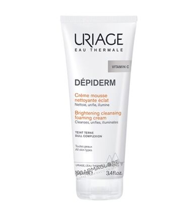 uriage-depiderm-mousse-nettoyante-eclat-visage-tube-100ml-pharmaglobe.lu