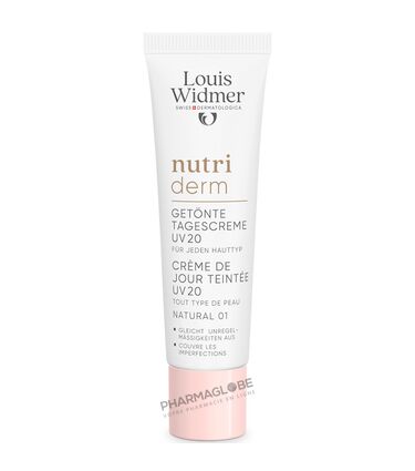 WIDMER-NUTRIDERM-CREME-JOUR-UV20-NATUREL-01-Parfume-30ML-creme-teintee-pharmaglobe.lu