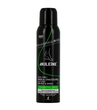 AKILEINE-SPRAY-DEO-PIEDS-3-EN-1-150ML-depdporant-pieds-et-chaussures-pharmaglobe.lu