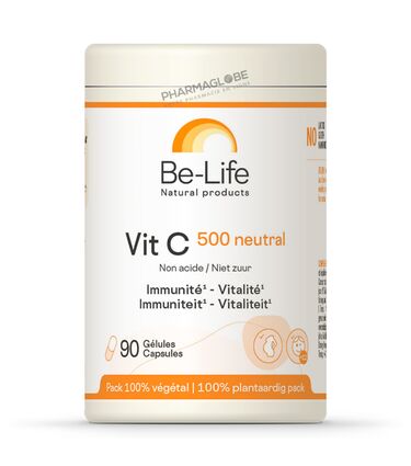 BIOLIFE-VITAMINE-C-500-NEUTRAL-90-CAPSULES-NF-pharmaglobe.lu