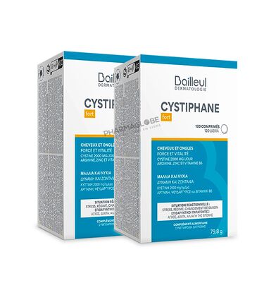 CYSTIPHANE-FORT-120-Comprimes-DUO-1-+-1-GRATUIT-promo-Comprimes-force-vitalite-cheveux-ongles-situation-reactionnelle-pharmaglobe.lu