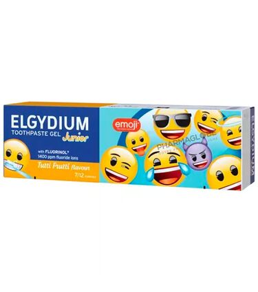 ELGYDIUM-JUNIOR-EMOJI-DENTIFRICE-TUTTI-FRUTTI-50ML-dentifrice-enfants-7-a-12ans-pharmaglobe.lu