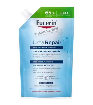 EUCERIN-UREAREPAIR-GEL-LAVANT-5%-RECHARGE-400ML-pharmaglobe.lu