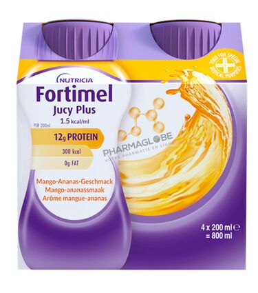 FORTIMEL-JUCY-PLUS-MANGUE-ANANAS-4-bouteilles-200ML-pharmaglobe.lu