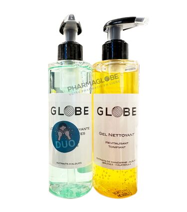 Globe-Gel-Nettoyant-Lotion-Peaux-Mixtes-Duo-200-ml-pharmaglobe.lu
