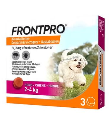 FRONTPRO-CHIEN-S-3-Comprimes-A-CROQUER-VETERINAIRE-2-4KG-pharmaglobe.lu