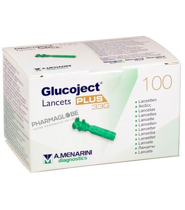 Glucoject-Lancets-Plus-33g-100-Lancets-Stériles-Menarini-pharmaglobe.lu
