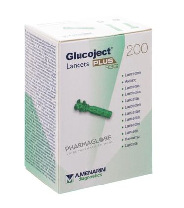 Glucoject-Lancets-Plus-33G-200-Lancets-Stériles-Menarini-pharmaglobe.lu