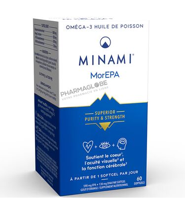 Minami-MorEPA-60-Softgels-Oméga-3-Huile-de-Poisson-pharmaglobe.lu