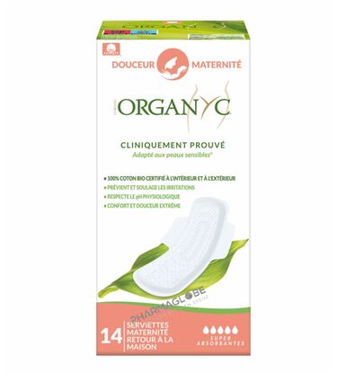 organyc-serviettes-douceur-maternite-boite-14-pieces-pharmaglobe.lu