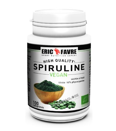 spiruline-vegan-bio-100-comprimes-eric-favre-pharmaglobe.lu