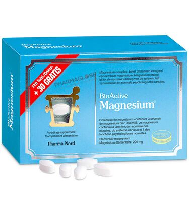 BioActive-Magnesium-120+30-Comprimés-Pharma-Nord-pharmaglobe.lu