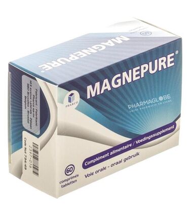 Magnepure-60-comprimés-Omega-Pharma-pharmaglobe.lu