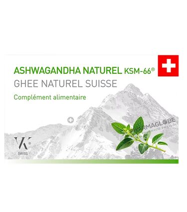 ASHWAGANDHA-NATUREL-KSM-66-GHEE-NATUREL-SUISSE-30-pharmaglobe.lu