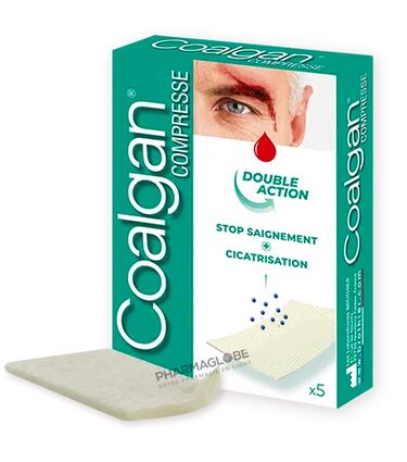 COALGAN-COMPRESSES-STERILES-5-hemostatiques-ACL-3401563015536-pharmaglobe.lu