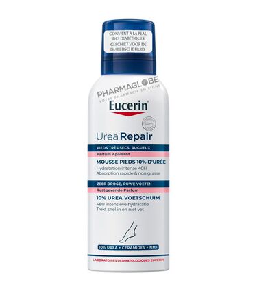 EUCERIN-UREAREPAIR-MOUSSE-PIEDS-10-pourcent-150ML-pharmaglobe.lu