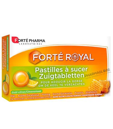 FORTE-ROYAL-PASTILLES-GORGE-CITRON-24-comprimes-pharmaglobe.lu