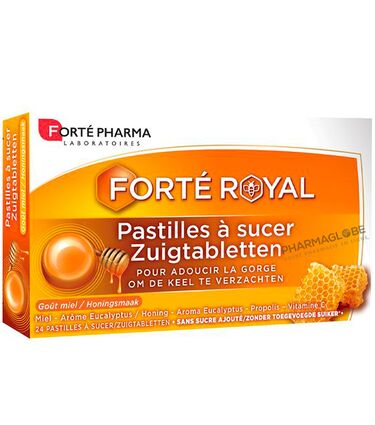 FORTE-ROYAL-PASTILLES-GORGE-MIEL-24-Comprimes-pharmaglobe.lu