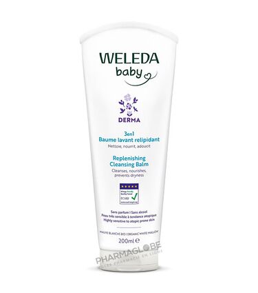 WELEDA-BABY-DERMA-3EN1-BAUME-LAVANT-RELIPIDANT-200ml-pharmaglobe.lu