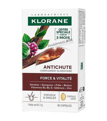 KLORANE-Anti-CHUTE-FORCE-et-VITALITE-90-CAPSULES-pharmaglobe.lu