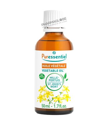 PURESSENTIEL-Huile-Vegetale-MILLEPERTUIS-BIO-50ML-pharmaglobe.lu