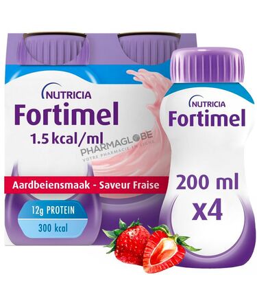 FORTIMEL-1,5-KCAL-FRAISE-4-bouteilles-200ML-pharmaglobe.lu