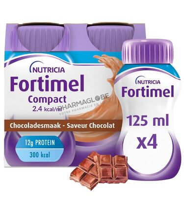 FORTIMEL-COMPACT-2,4-KCAL-CHOCOLAT-4-bouteilles-125ML-pharmaglobe.lu