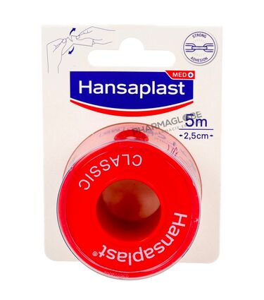 HANSAPLAST-SPARADRAP-CLASSIC-5M-par-2.50CM-pharmaglobe.lu