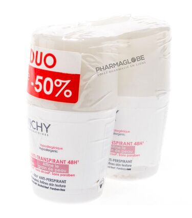 VICHY-DEODORANT-48H-ROLL-Anti-REPOUSSE-DUO-2-flacon-de-50ML-pharmaglobe.lu
