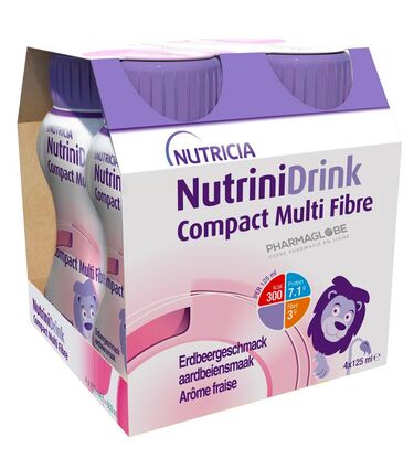 NUTRINIDRINK-COMPACT-MULTIFIBRES-FRAISE-4-bouteilles-125ML-pharmaglobe.lu