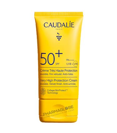 CAUDALIE-SUN-CREME-Tres-Haute-PROTECTION-SPF50+ 50ML-pharmaglobe.lu