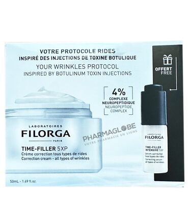 FILORGA-TIME-FILLER-CREME-correction-plus-time-filler-INTENSIVE-SERUM-offert-pharmaglobe.lu