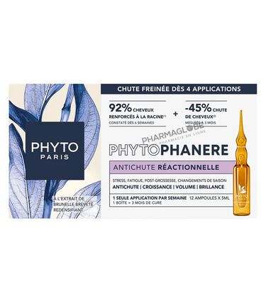 PHYTO-PHYTOPHANERE-ANTICHUTE-REACTIONNELLE-12-fioles-de-5ML-pharmaglobe.lu