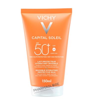 VICHY-CAPITAL-SOLEIL-LAIT-PROTECTEUR-SPF50+-150ML-pharmaglobe.lu