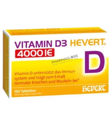 VITAMIN-D3-HEVERT-4000-IE-100-Comprimes-pharmaglobe.lu