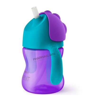 AVENT-GOBELET-plus-PAILLE-GIRL-MAUVE-200ML-pharmaglobe.lu