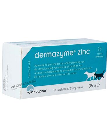 DERMAZYME-ZINC-50-Comprimes-VETERINAIRE-pharmaglobe.lu