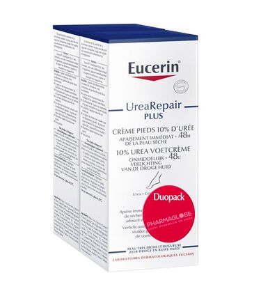 EUCERIN-CREME-PIEDS-10-pourcent-UREE-DUOPACK-pharmaglobe.lu