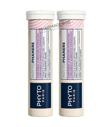 PHYTO-PHYTOPHANERE-2-tubes-15-Comprimes-EFFERVESCENT-pharmaglobe.lu