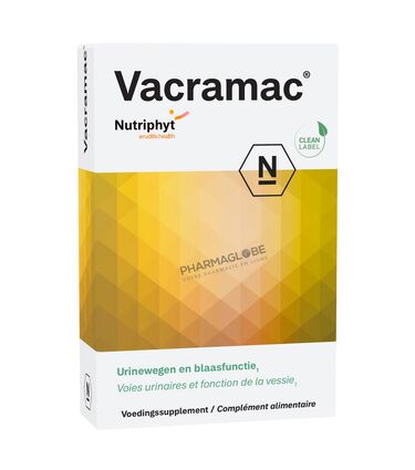 VACRAMAC-CLEAN-LABEL-30-CAPSULES-nutriphyt-voies-urinaires-pharmaglobe.lu