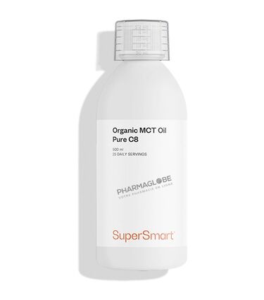SUPERSMART-MCT-OIL-PURE-C8-500ML-pharmaglobe.lu