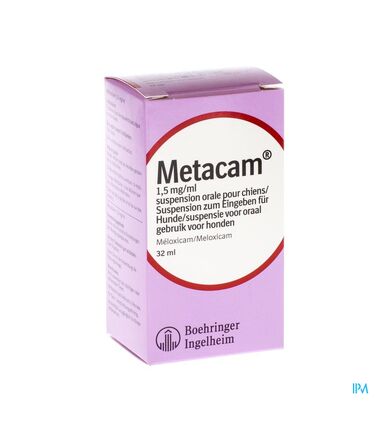 Metacam 1 5 Mg Ml Suspension Orale 32 Ml Pour Chiens