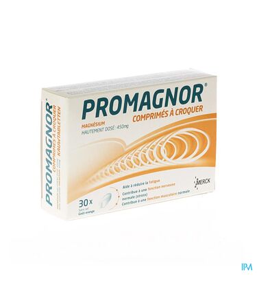 Promagnor Citron S/sucre Comp A Croquer 30x450mg